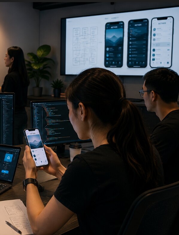 The Aether Innovations engineering team at work